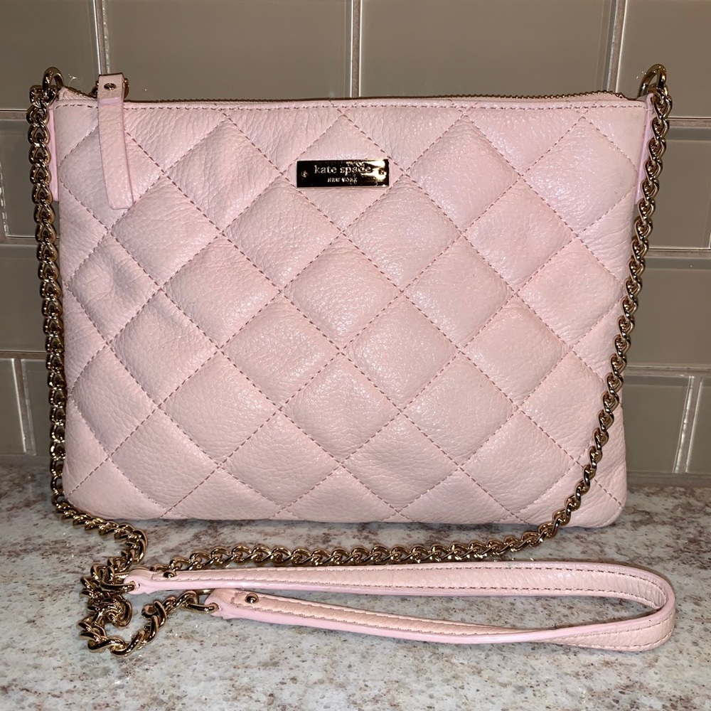 Kate Spade Soft Pink Quilted Leather Purse